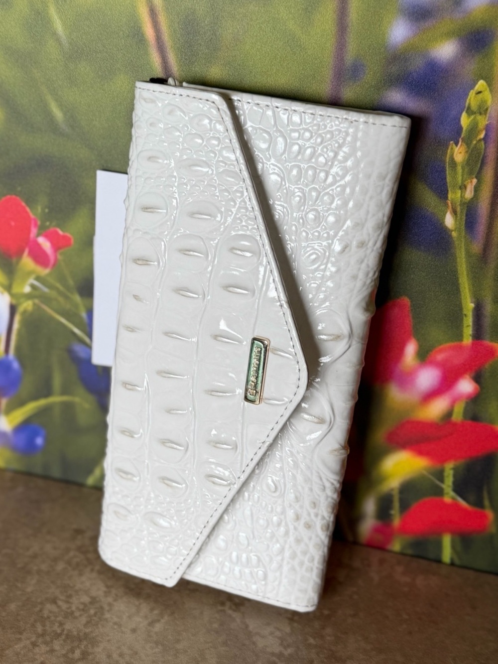 NWT Brahmin SEA SALT White Veronica Wallet price firm - Picture 9 of 10